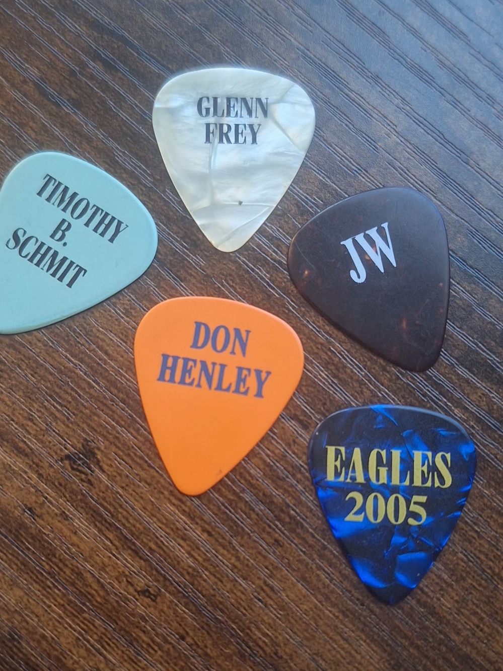 Eagles Guitar Pick Set - 2003 2005 Originials Music MEMORABILIA